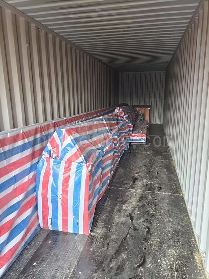 Single girder overhead crane loaded into container 1