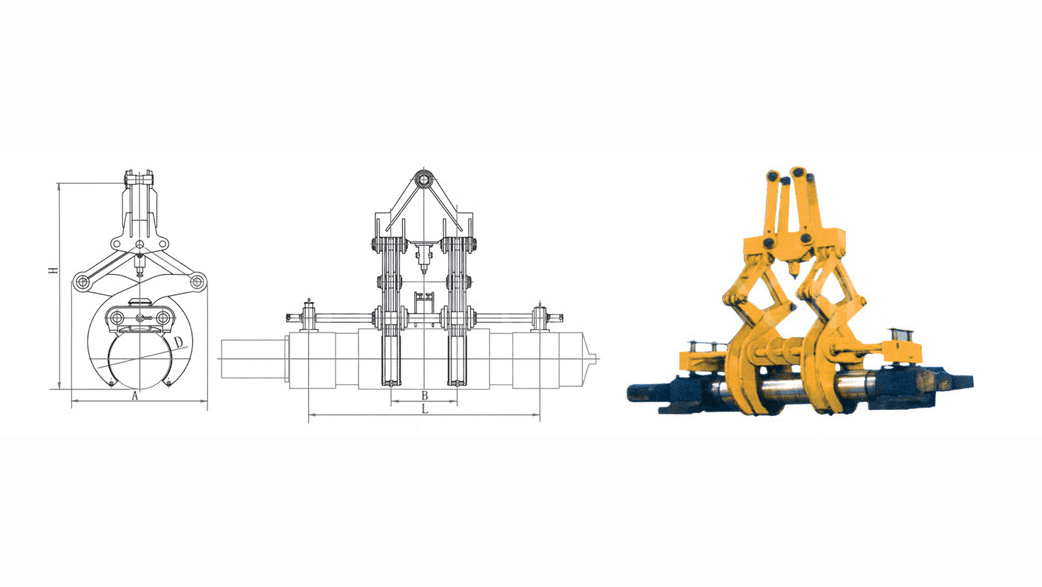 crane lifting tong for roll