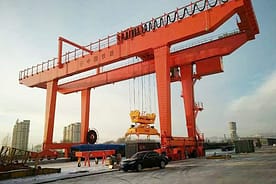 RMG crane lower rotating