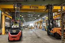 installation of 2t double girder overhead crane 1 scaled