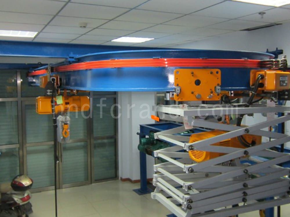 Seamless Conductor Rail is used on monorail cranes