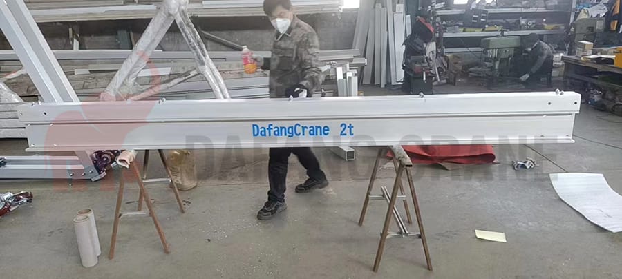 Aluminum Portable Gantry Crane before packing