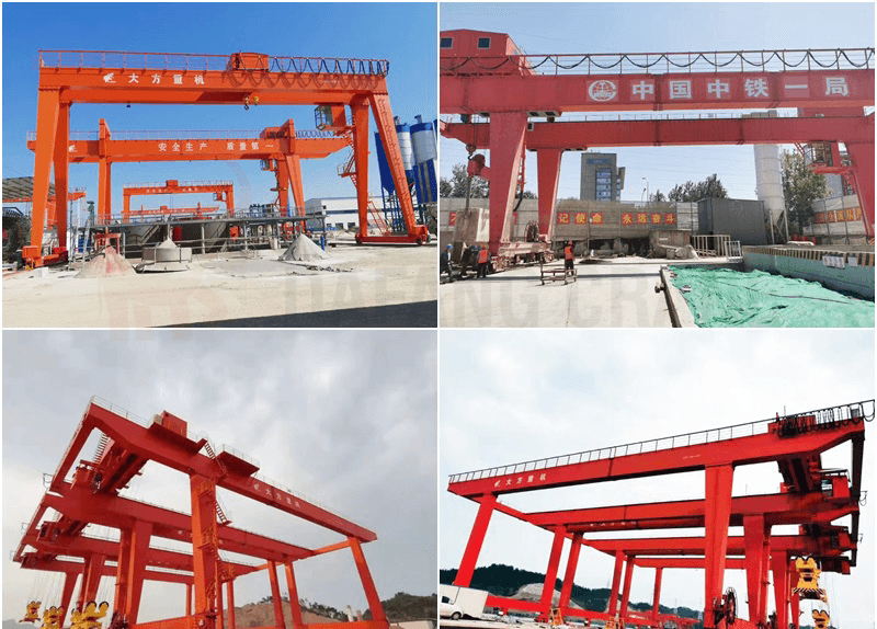 Different size gantry cranes