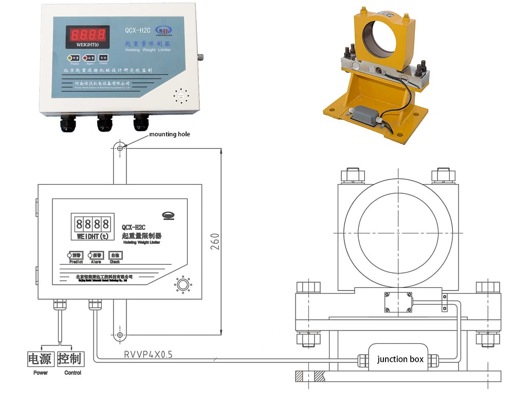 QCX HC overload limiter products and wiring diagrams