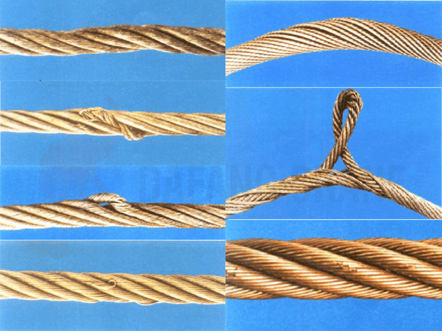 faults of wire ropes