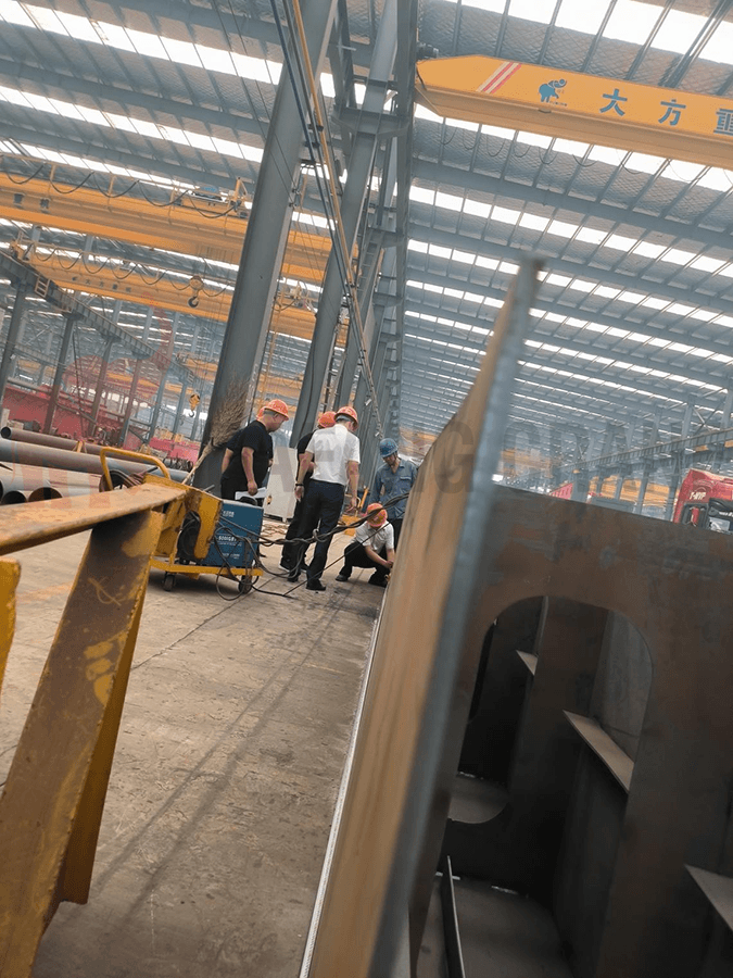 measuring double girder gantry crane dimensions