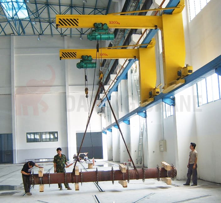 wall traveling jib crane load